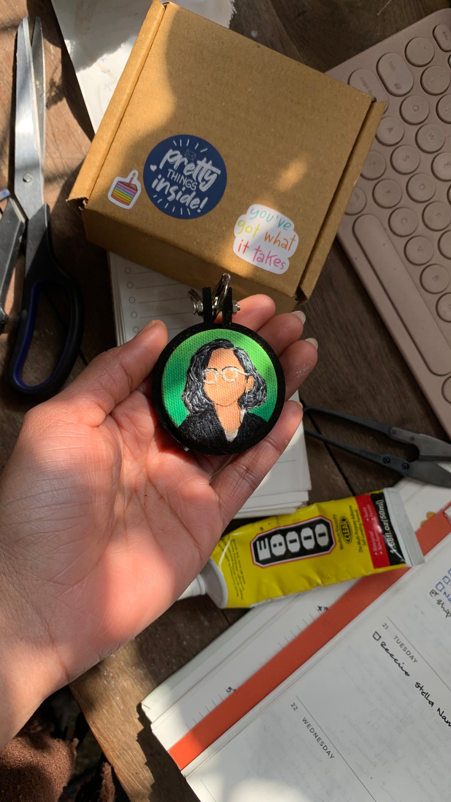 Portrait Keychain (Minimal) 5.5cm