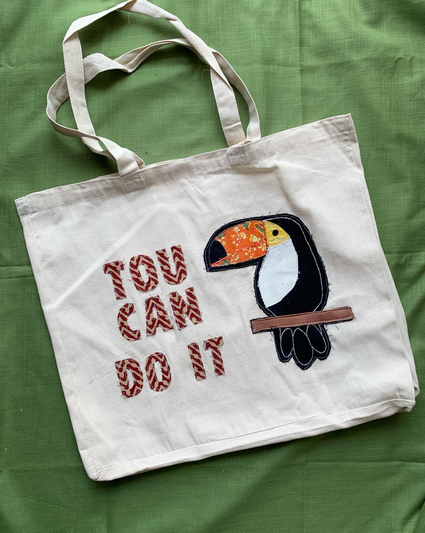 Toucan Do It Totebag (15 x 18 x 5”)