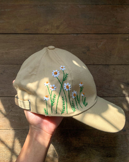 Daisy - Embroidered Cap (Made to order)