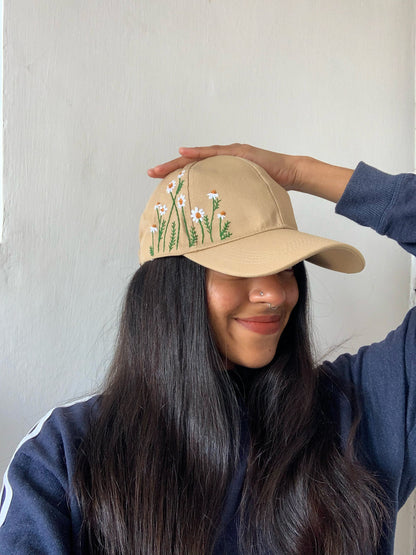 Daisy - Embroidered Cap (Made to order)
