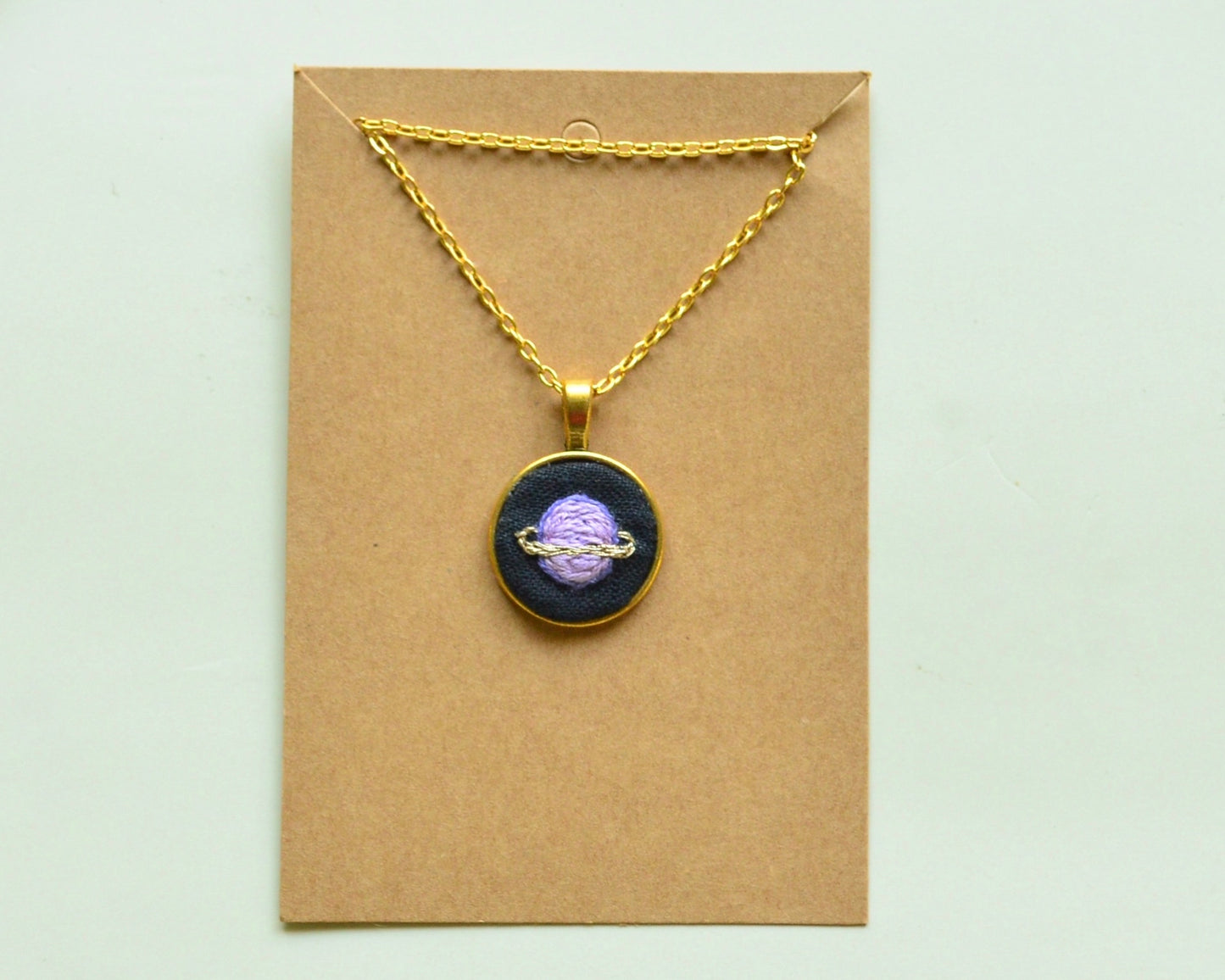 Saturn Necklace (Lavender)