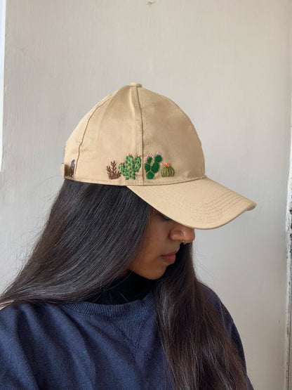Succulent - Embroidered Cap (Made to order)