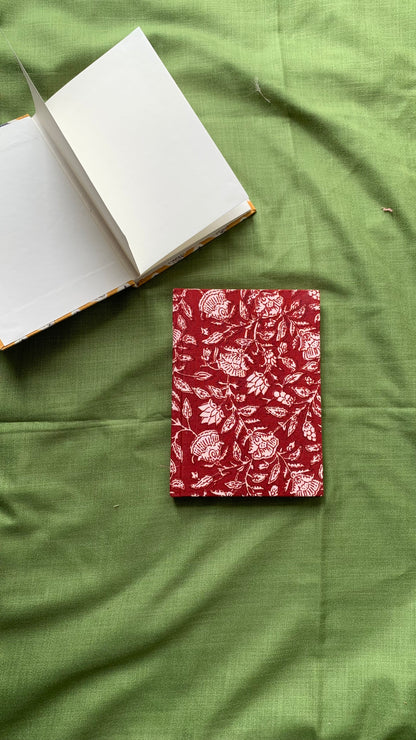Upcycled fabric-cover Journals - Floral Prints (5x7”)