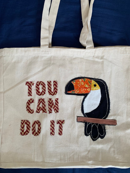 Toucan Do It Totebag (15 x 18 x 5”)