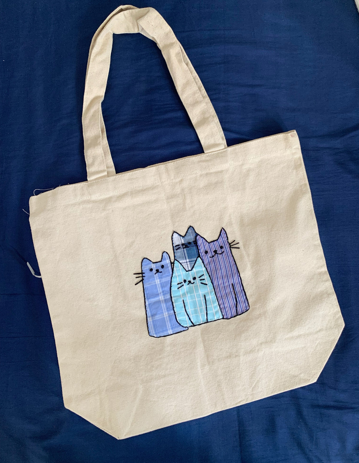 Band Cats Totebag (14.5 x 16.5 x 5”)