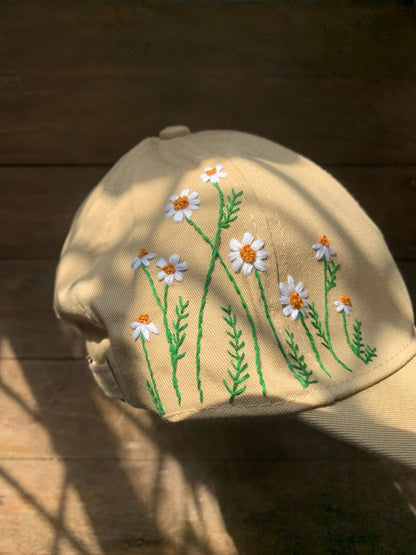 Daisy - Embroidered Cap (Made to order)