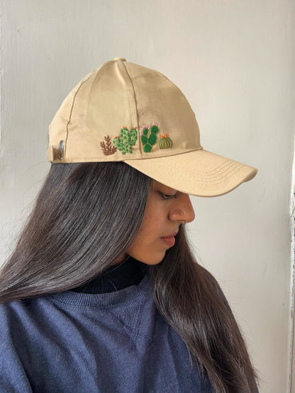 Succulent - Embroidered Cap (Made to order)