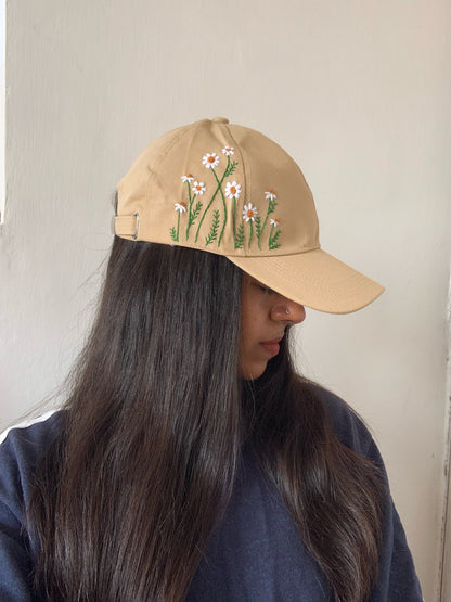 Daisy - Embroidered Cap (Made to order)