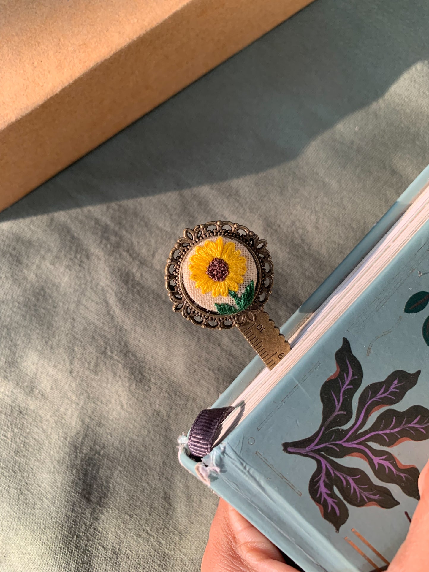 Sunflower - Antique bookmark