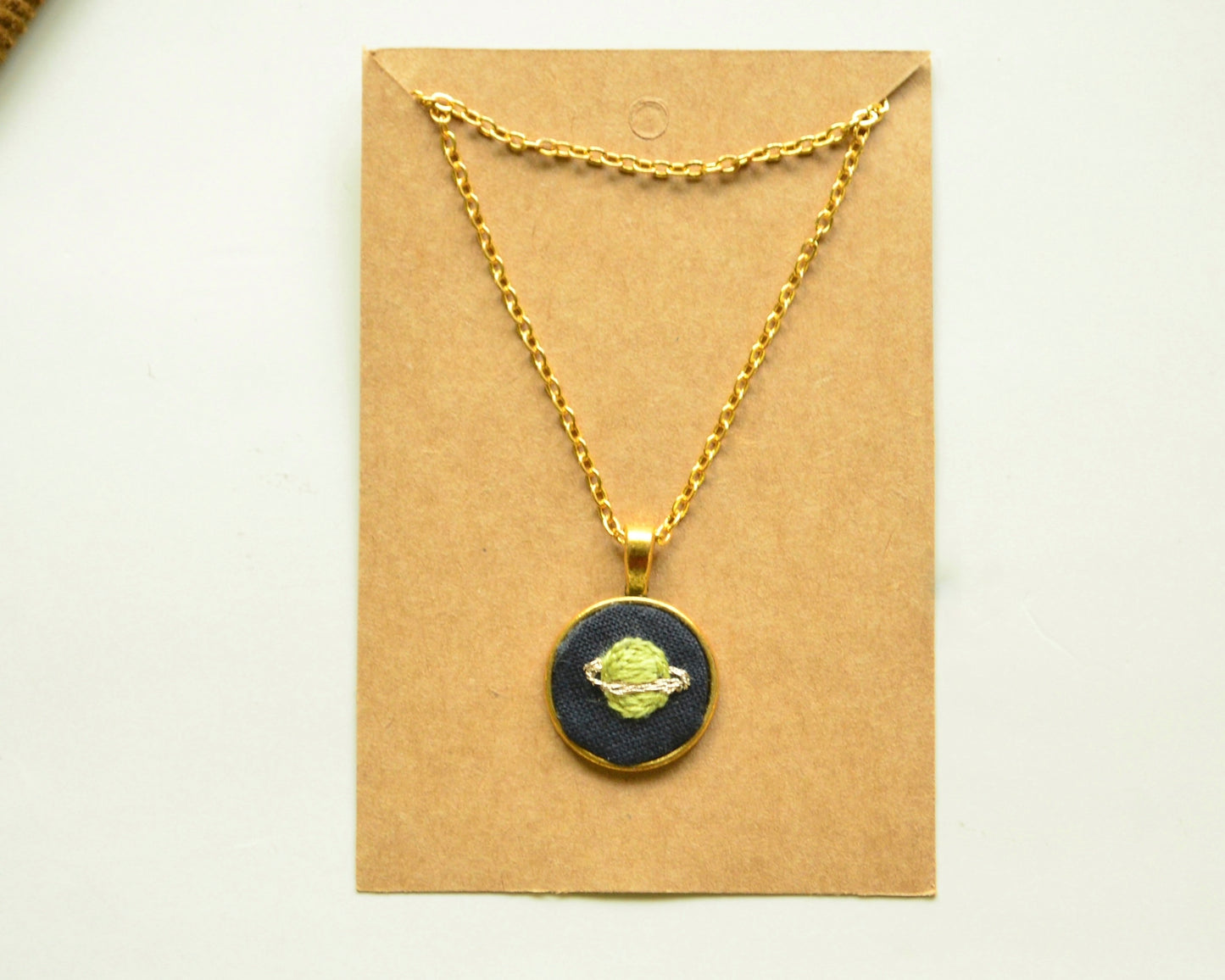 Saturn Necklace (Green)