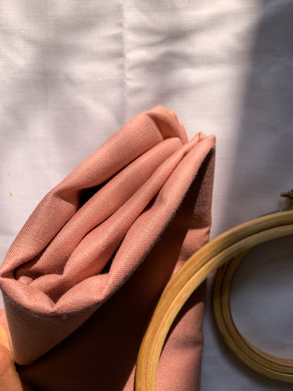 Ruby Silk Fabric - Dusty Pink