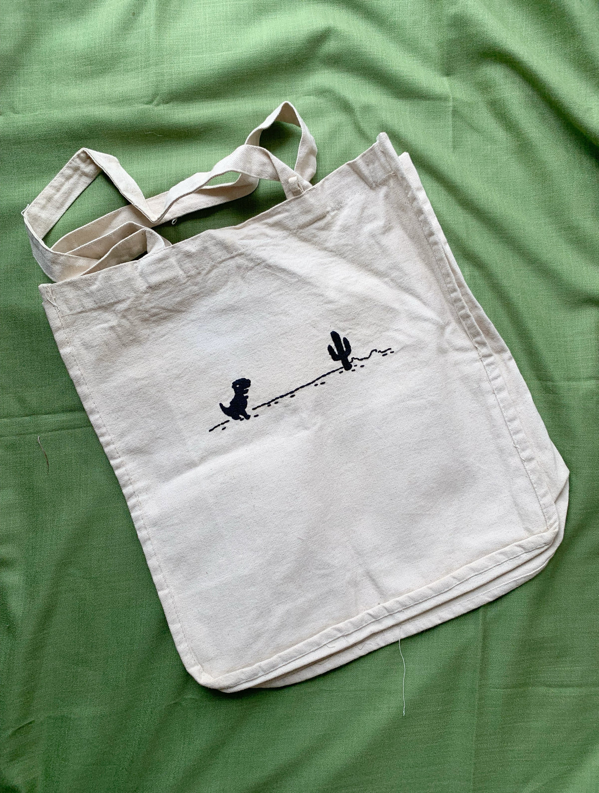 Dino game Totebag (15x14x5.5”)
