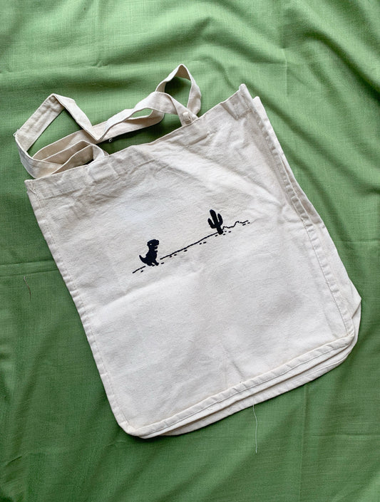 Dino game Totebag (15x14x5.5”)