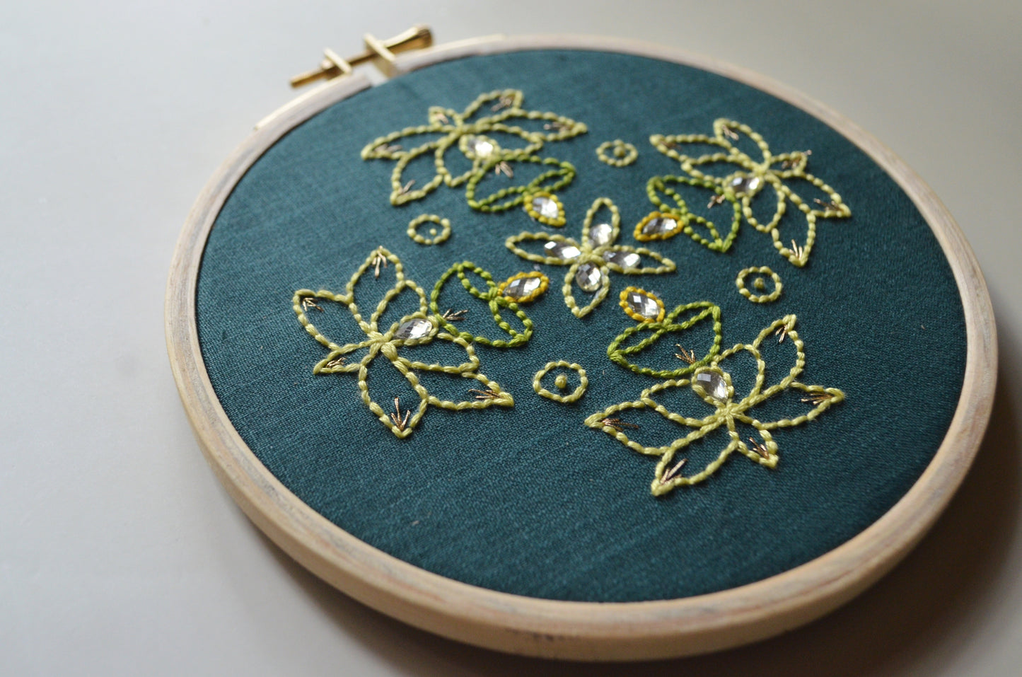 Padma Kolam - 6” (Dark Green)