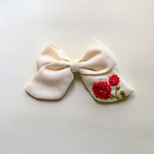 Ruby Blossom Bow