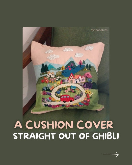 Ghibli Coded Cushion Cover 16”x16” (Made to order)