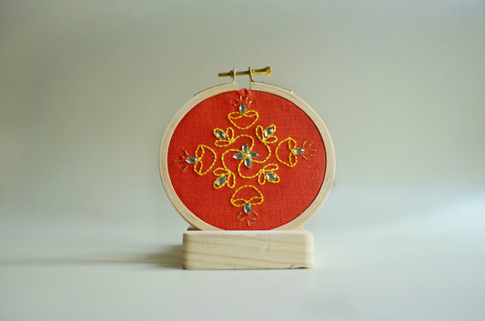 Rangoli Sparkle - 4” (Orange)