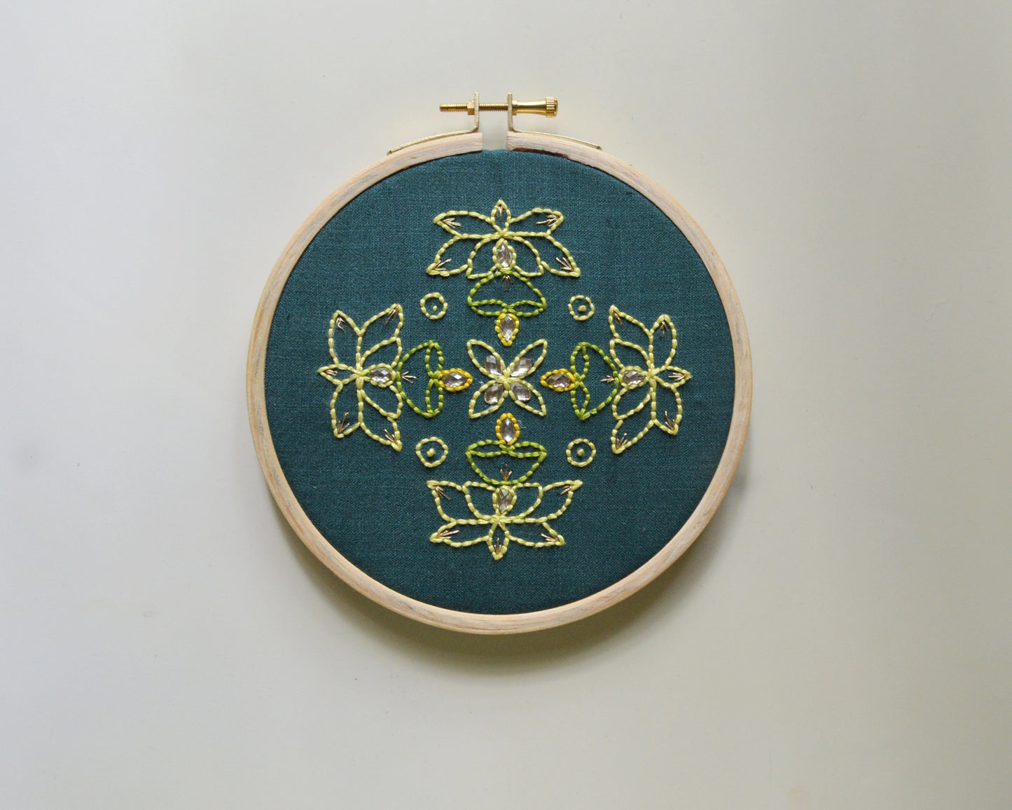 Padma Kolam - 6” (Dark Green)