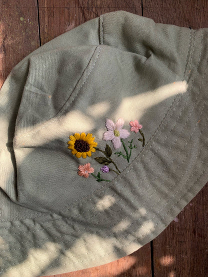 Meadow - Embroidered Bucket Hat (Preorder)