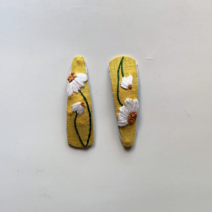 Mustard Delight Hairclip Pair