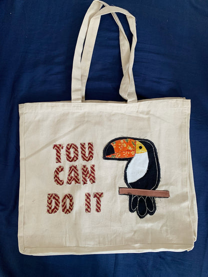 Toucan Do It Totebag (15 x 18 x 5”)