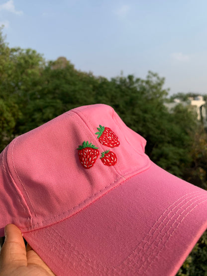 Strawberry cap (made to order)