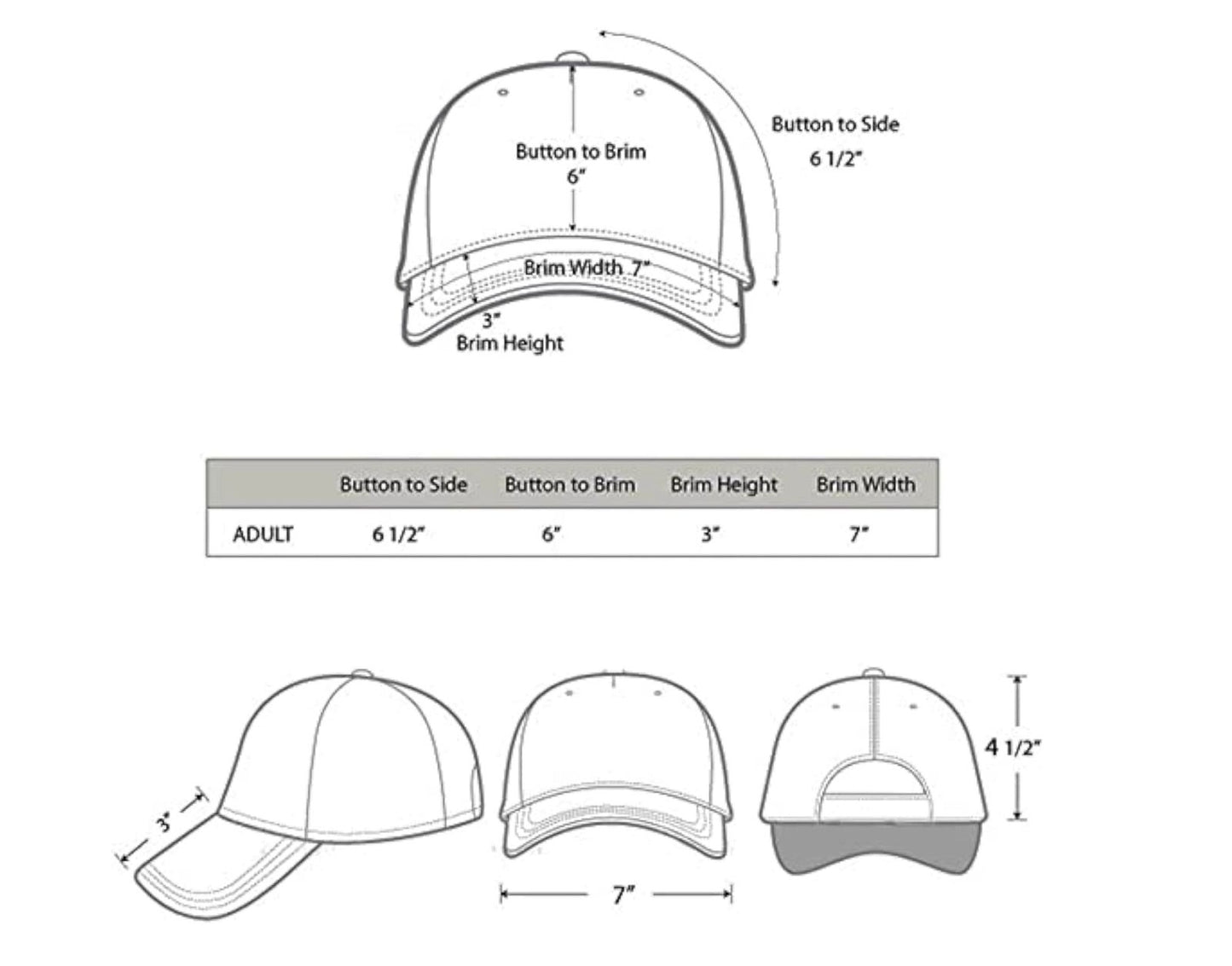 Custom Initial Cap (Black)