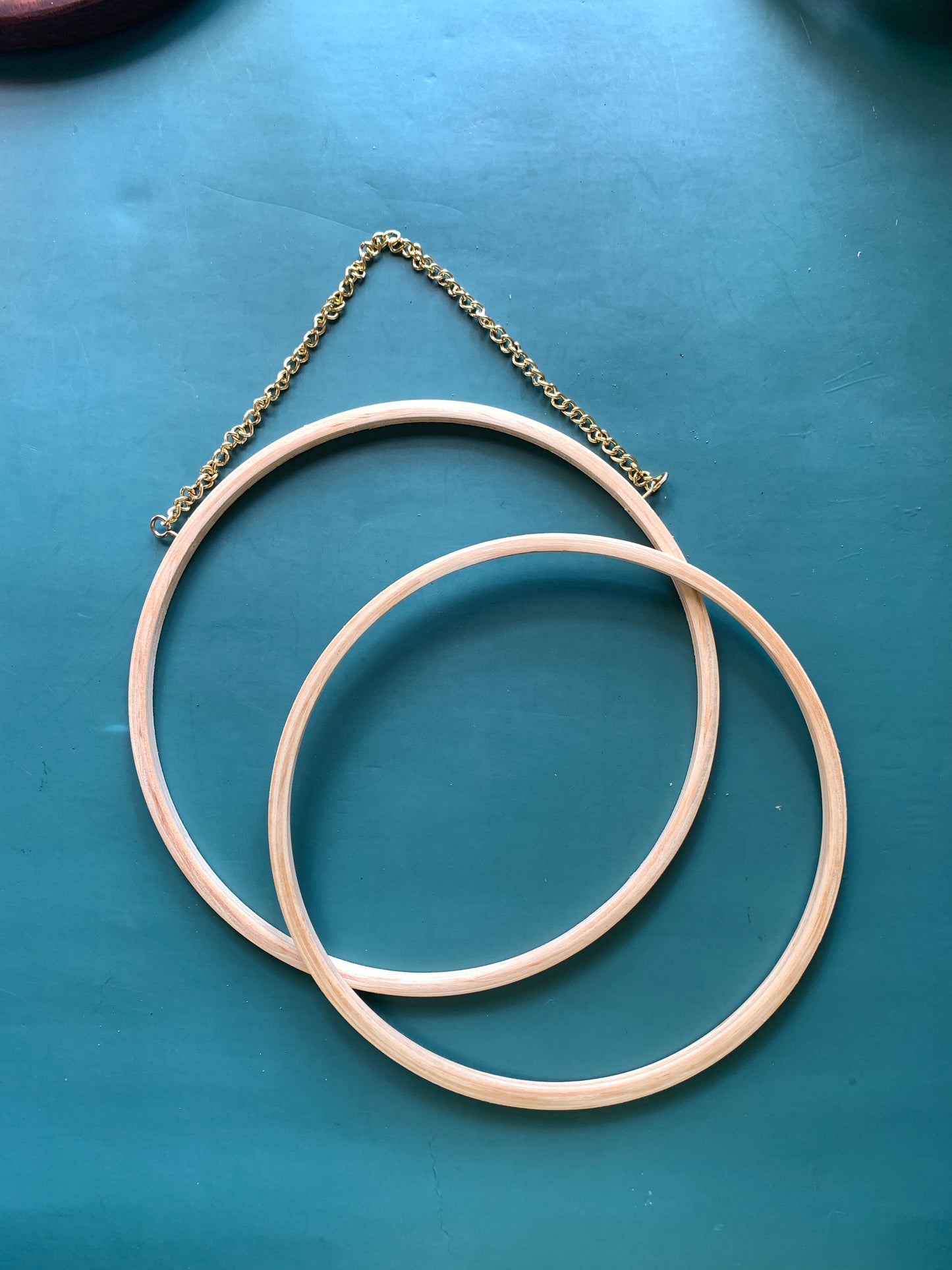 Hoop with Chain