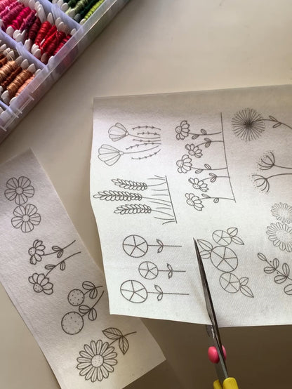 Floral Wonderland- Stick and Stitch Patterns Set of 13