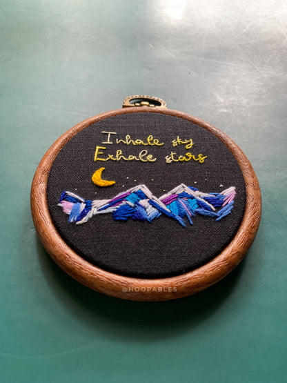 Inhale Sky - 3” hoop