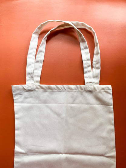 Plain Canvas Tote Bag (Off White)