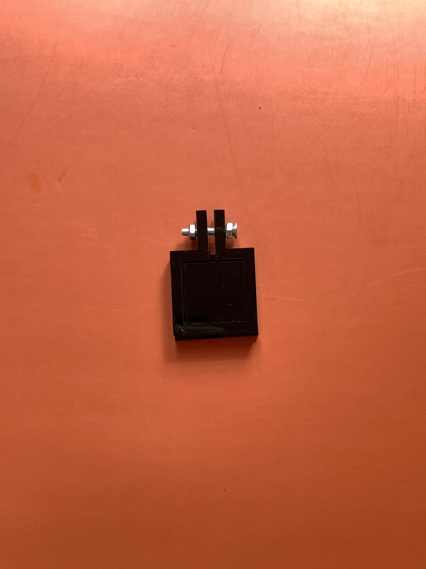 Black Acrylic Square Mini Hoop - 3 cm