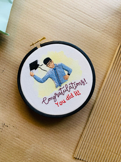 6” Fully Embroidered Portrait