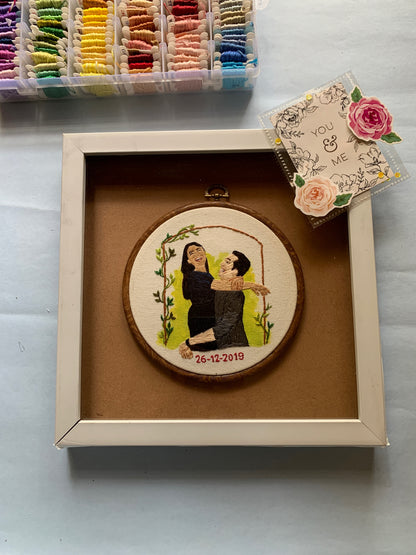 6” Fully Embroidered Portrait