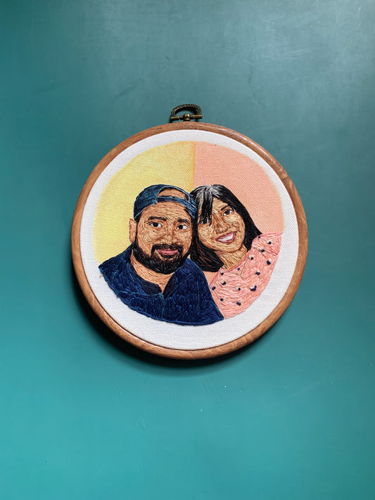 6” Fully Embroidered Portrait