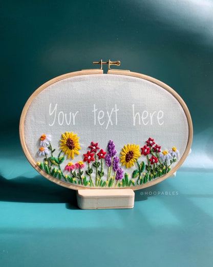 8” Floral Name Plate