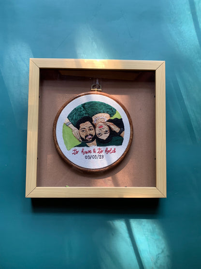 6” Fully Embroidered Portrait
