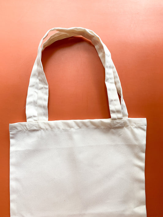 Plain Canvas Tote Bag (Off White)
