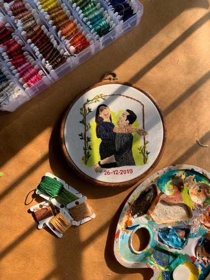 6” Fully Embroidered Portrait