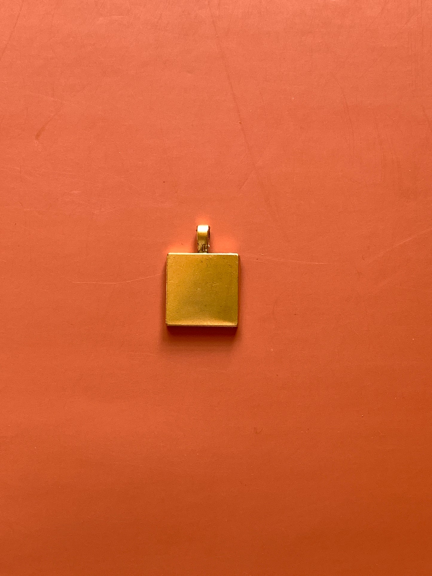 Square Pendant Base - Gold