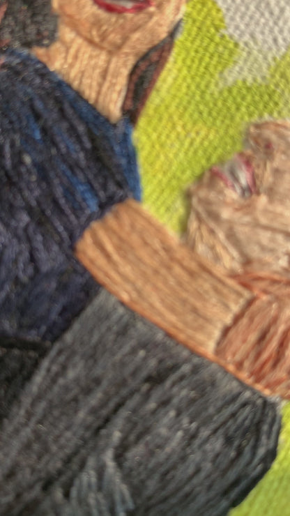 6” Fully Embroidered Portrait