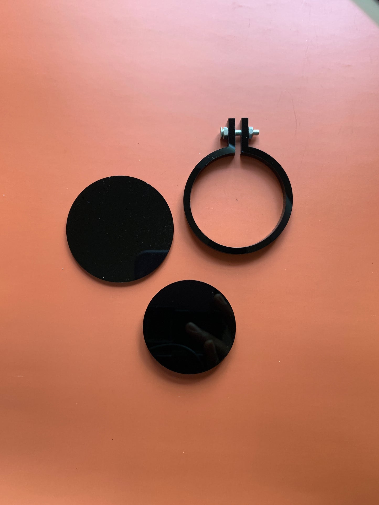 Black Acrylic Mini Hoop 5.5cm