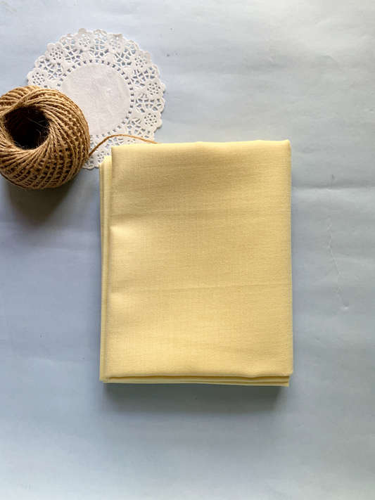 Ruby Silk Fabric - Pastel Yellow