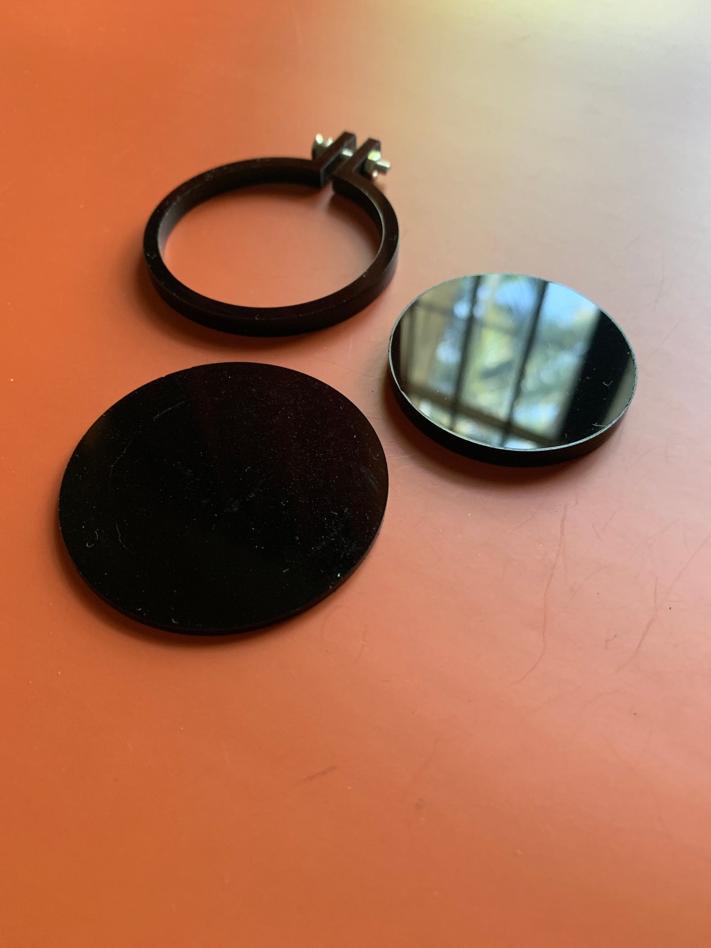 Black Acrylic Mini Hoop 5.5cm