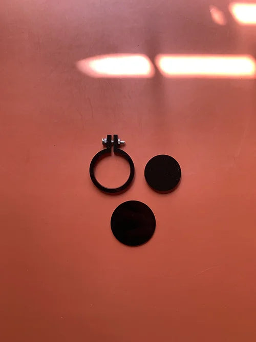 Black Acrylic Mini Hoop (With Screw) 4 cm